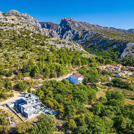 度假居 My Dalmatia - Sea View Senti With Private Pool 斯塔利格拉德-帕克利尼卡