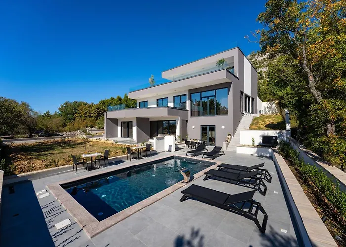 בית נופש My Dalmatia - Sea View Senti With Private Pool