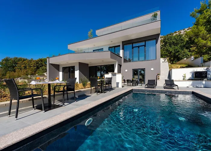 בית נופש My Dalmatia - Sea View Senti With Private Pool סטאריגרד-פקלניצה